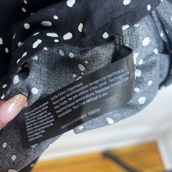 EILEEN FISHER Constellation Organic Cotton Short Sleeve A Line Top Blouse - Picture 6 of 12